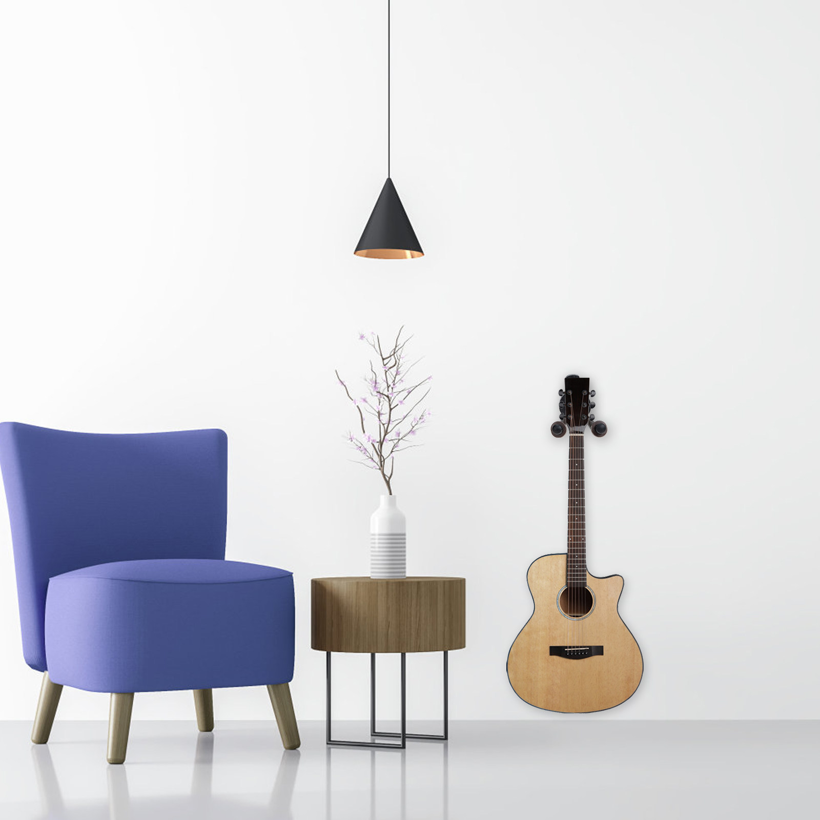 Violin Musical Instrument - Gitarren-Wandhalter, Robuster, Solider Halter für Violine