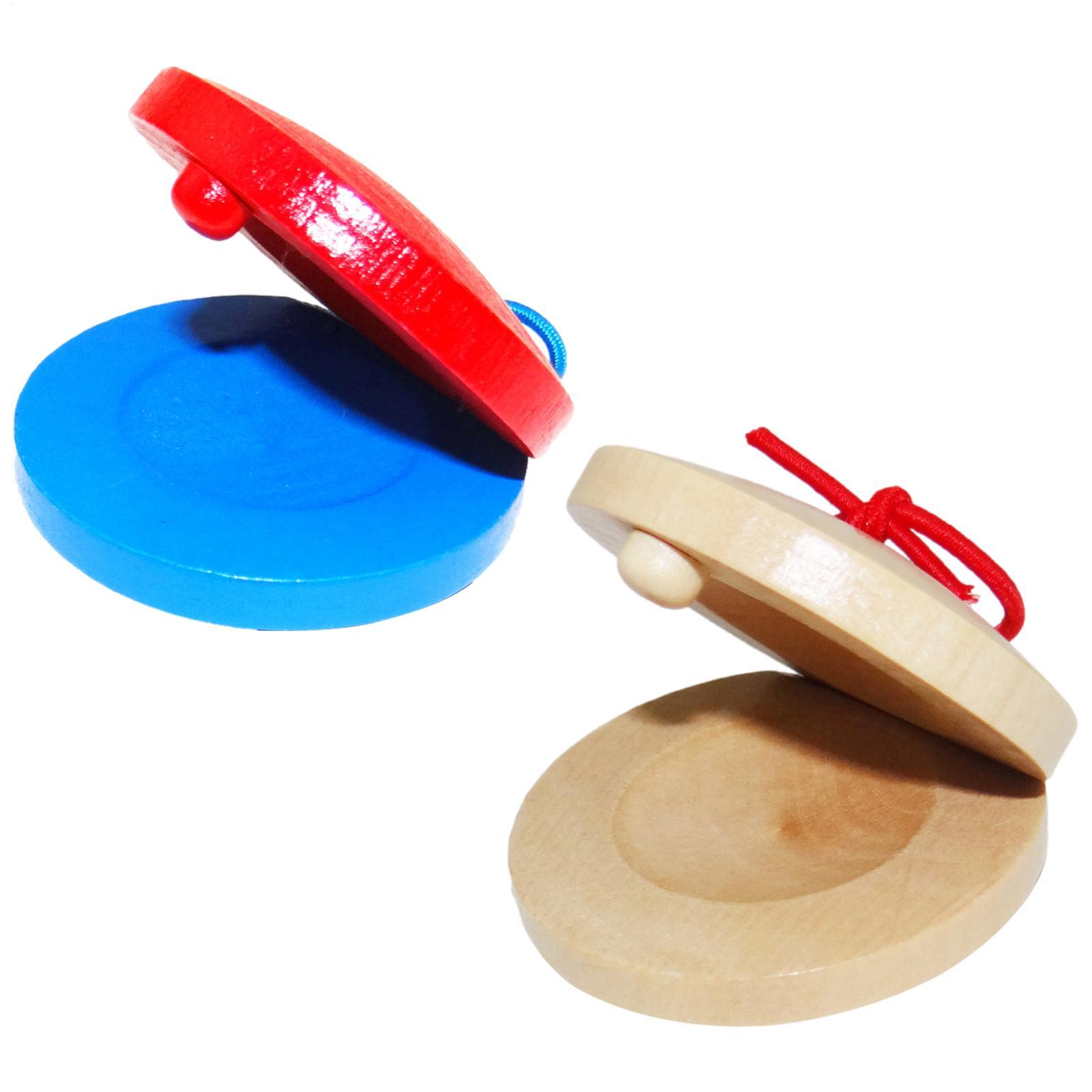 Musical Instrument Games - Holz-Kastagnetten Kinder-Musikinstrumente Langlebige Kleine Finger-Kastagnetten Pädagogisches