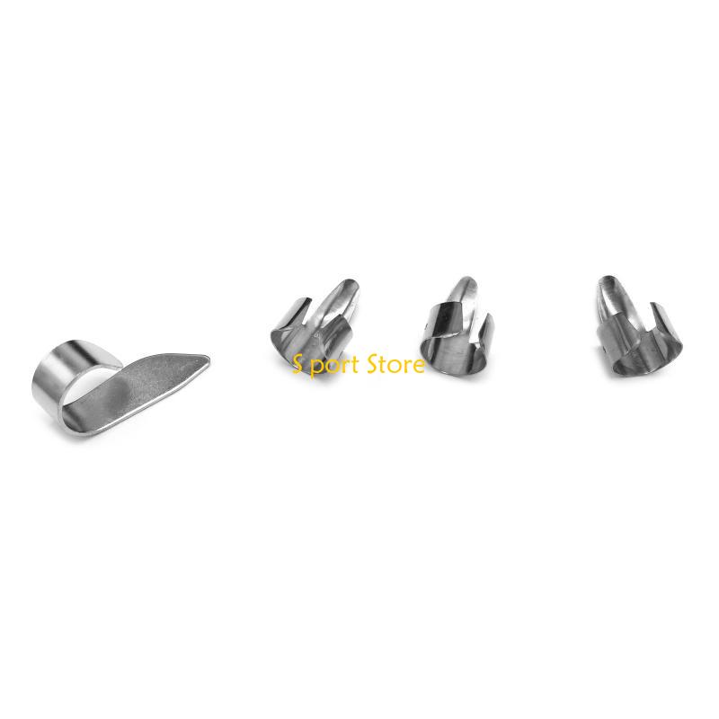 Musical Instrument Banjo - U2JB 4PCS Banjo Picks Verstellbarer Metallfinger