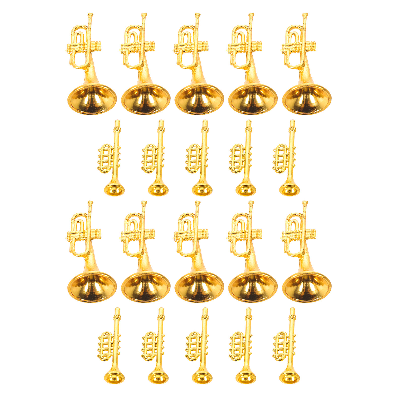 Musical Instrument Xmas Ornaments - 20 Stück Miniatur-Weihnachtsbaum-Musikinstrument-Ornamente 1,8-2,4 Zoll Feiertags-Musikdekorationen