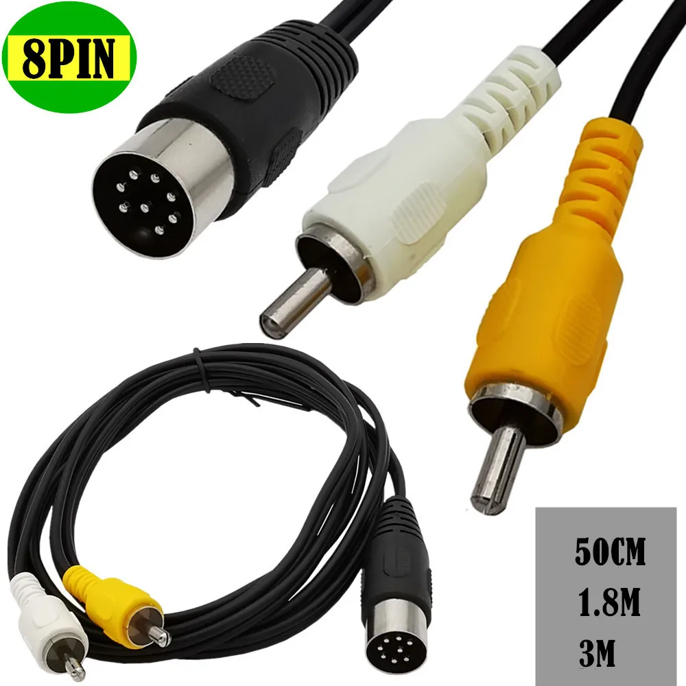 Musical Instrument Symbols - Din 8-poliges bis 2rca-Kabel 8-poliger Din-Stecker