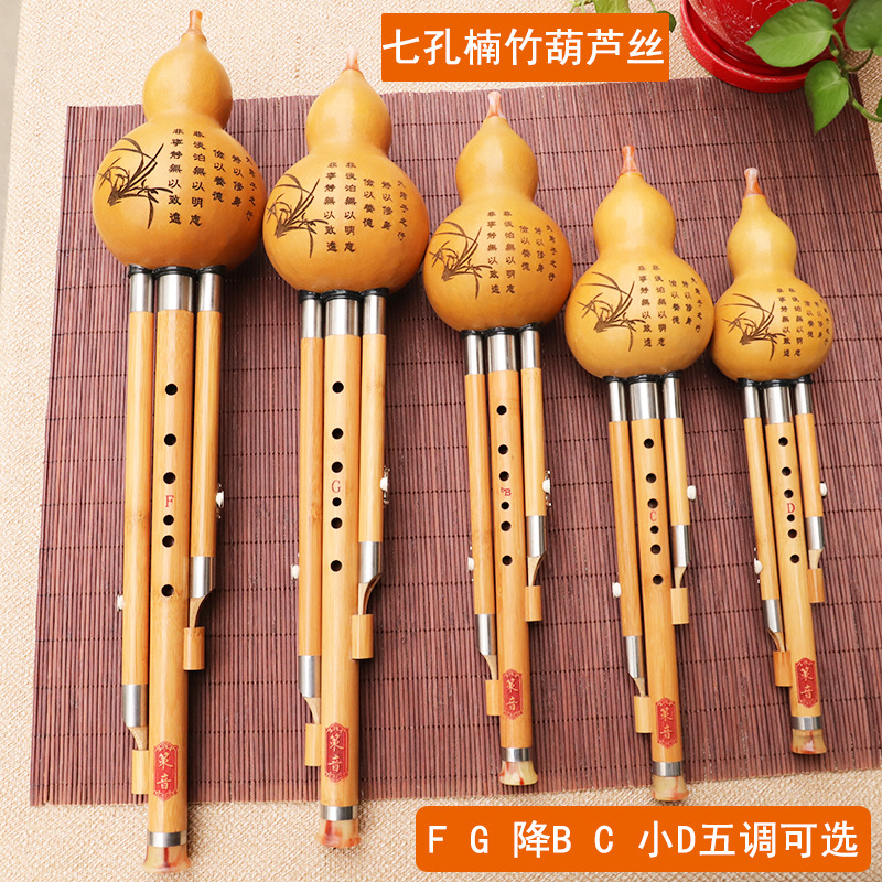 Musical Instrument Blow - Nanzhu Kürbis-Seiden-Musikinstrument, FG Flat BC Small