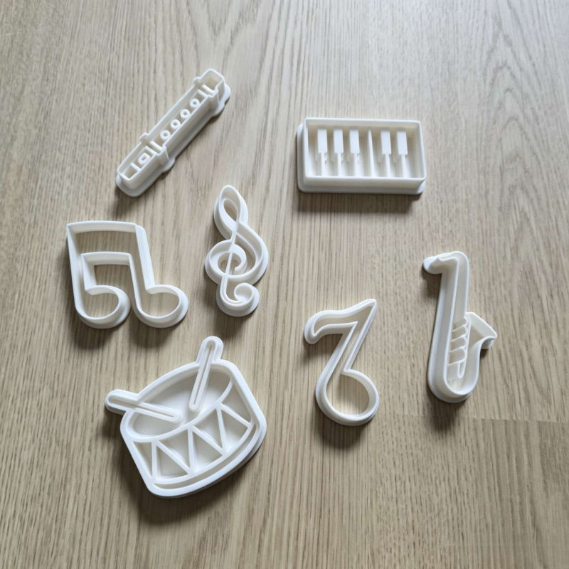 Musical Instrument Symbols - Musiknoten- und Instrumenten-Ausstechformen, Musiksymbol-Formen, Fondant-Werkzeug zum