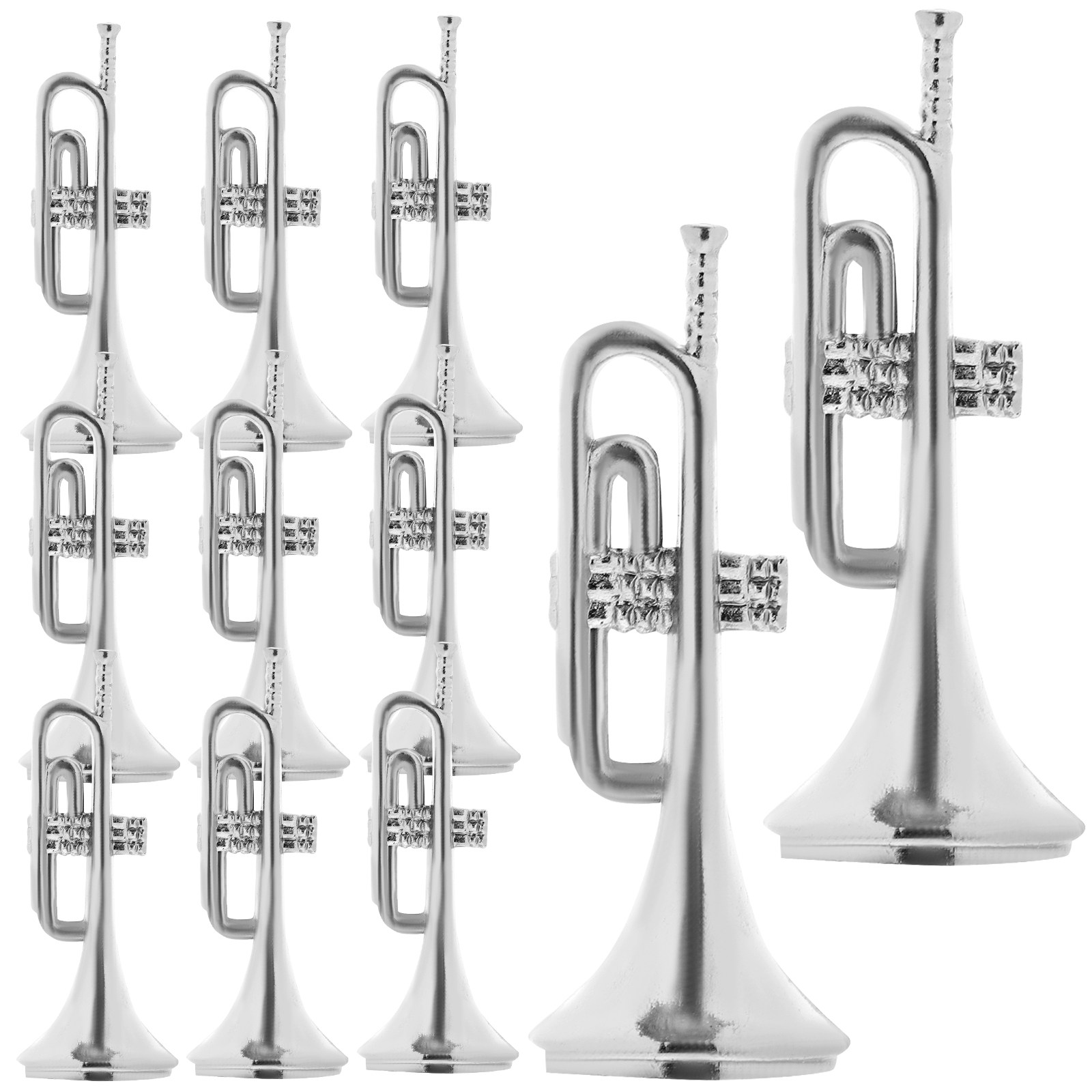 Musical Instrument Xmas Ornaments - 20-teiliges Weihnachts-Miniatur-Instrumenten-Ornament-Set, Mini-Kunststoff-Musikinstrumente zur Dekoration für