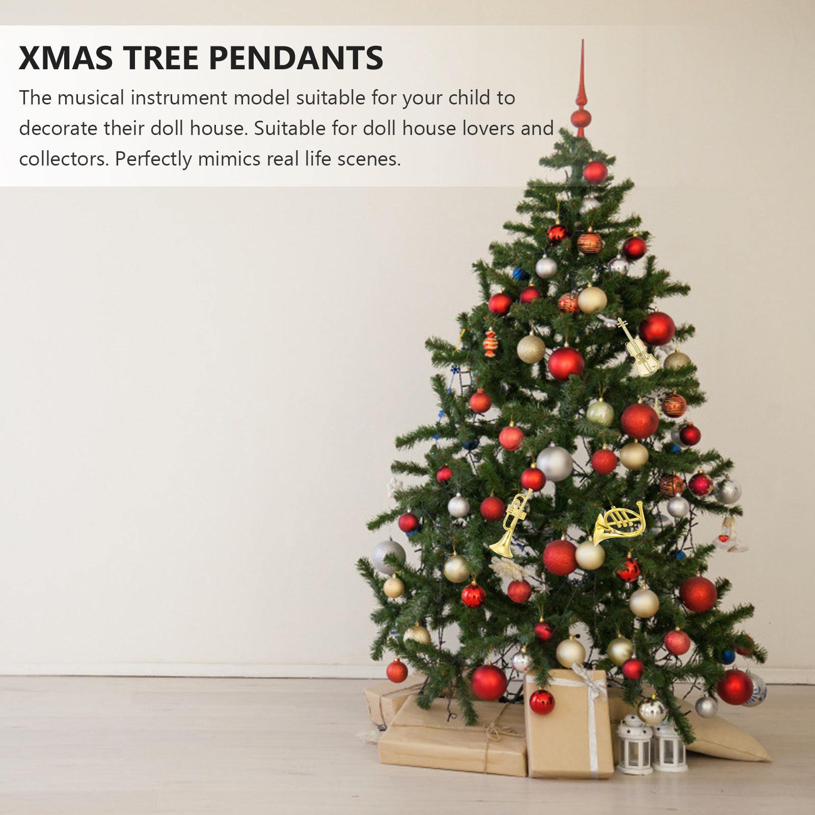 12 Stück Mini-Geigen-Musikinst – Musical Instrument Xmas Ornaments Bewertung und Preis