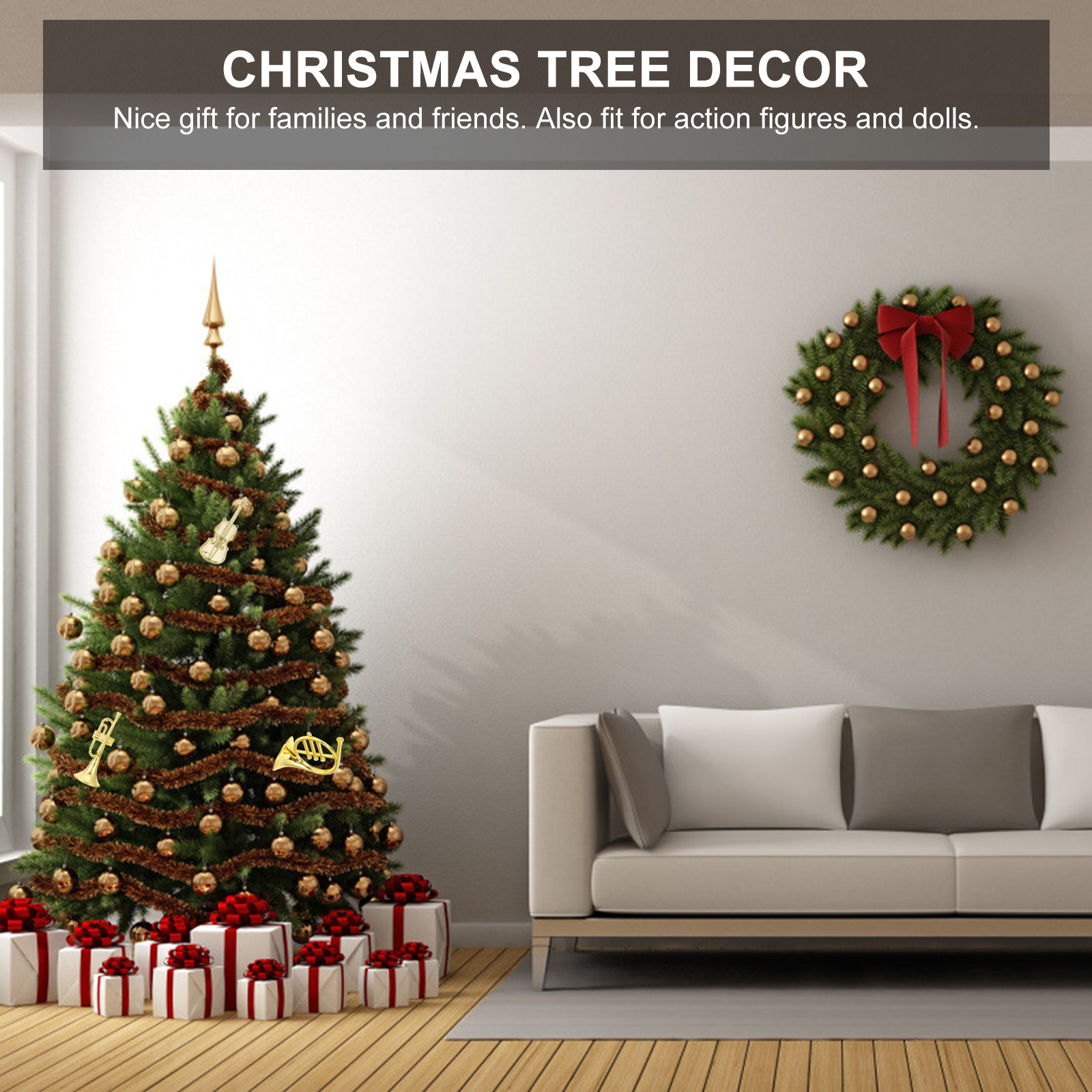 12 Stück Mini-Geigen-Musikinst – Musical Instrument Xmas Ornaments Bewertung und Preis