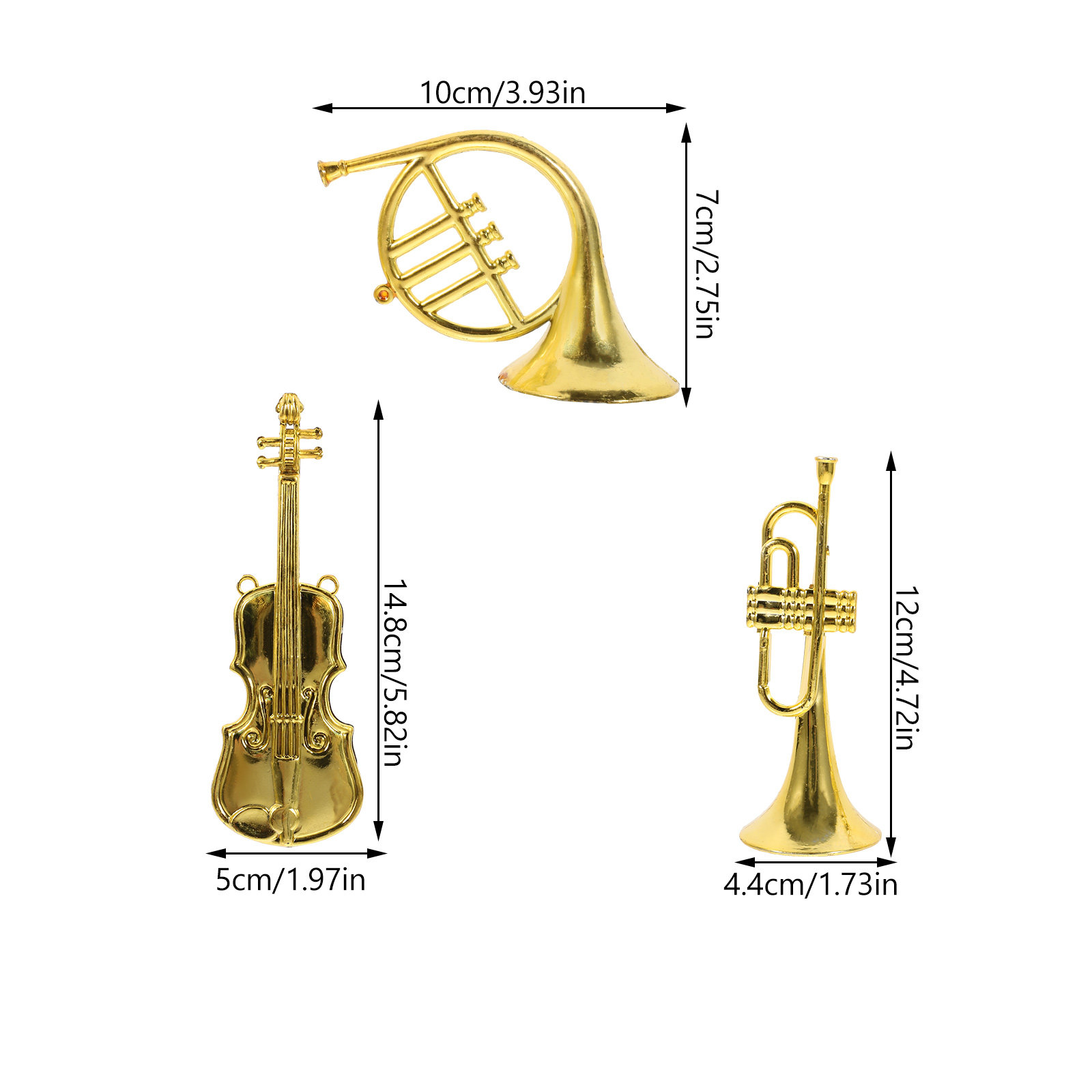 12 Stück Weihnachts-Mini-Musik – Musical Instrument Xmas Ornaments Bewertung und Preis