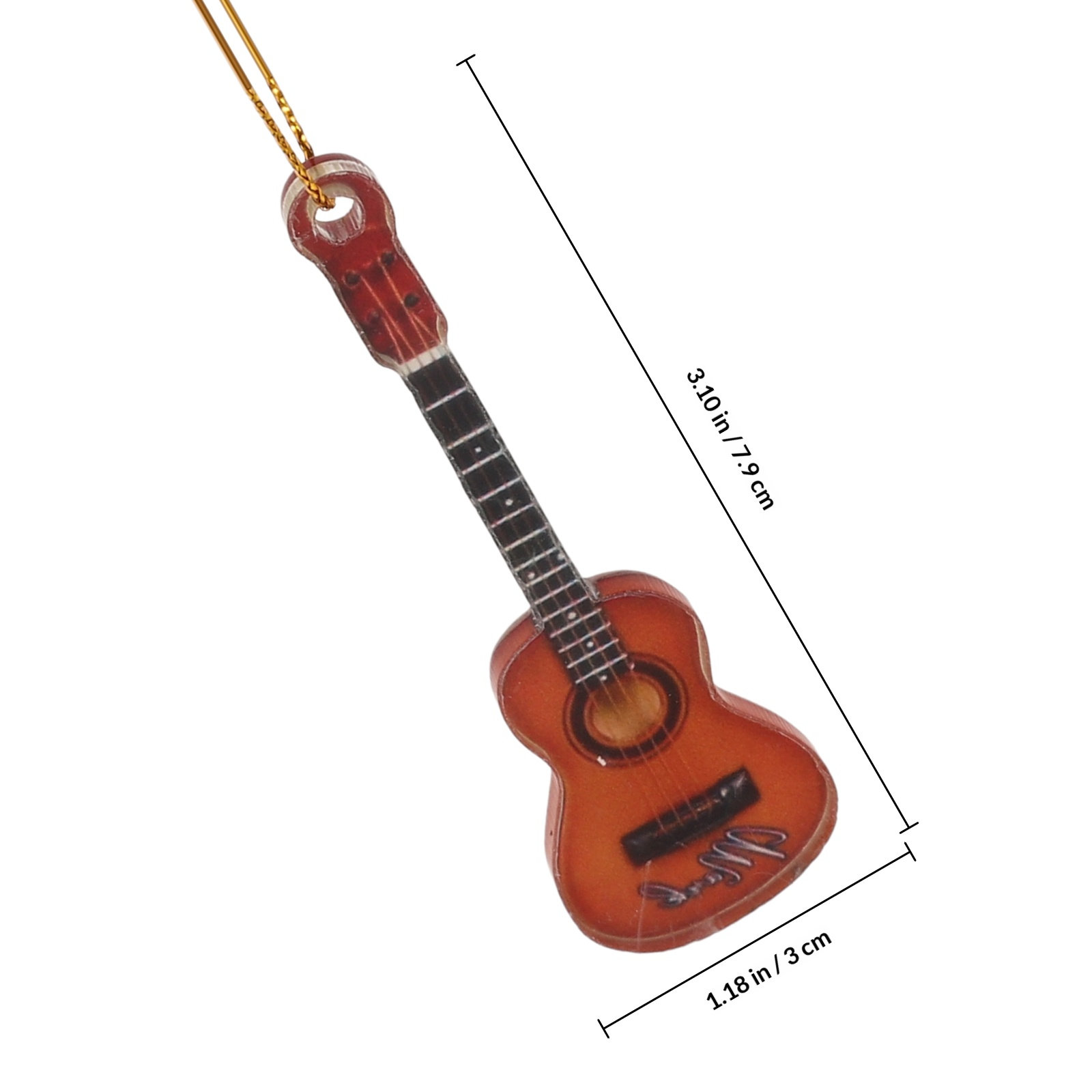 10 Stück Miniatur-Gitarren Wei – Musical Instrument Xmas Ornaments Bewertung und Preis