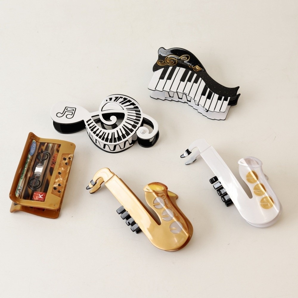 Neue Haarklammer aus Acetat, M – Musical Instrument Videos Bewertung und Preis