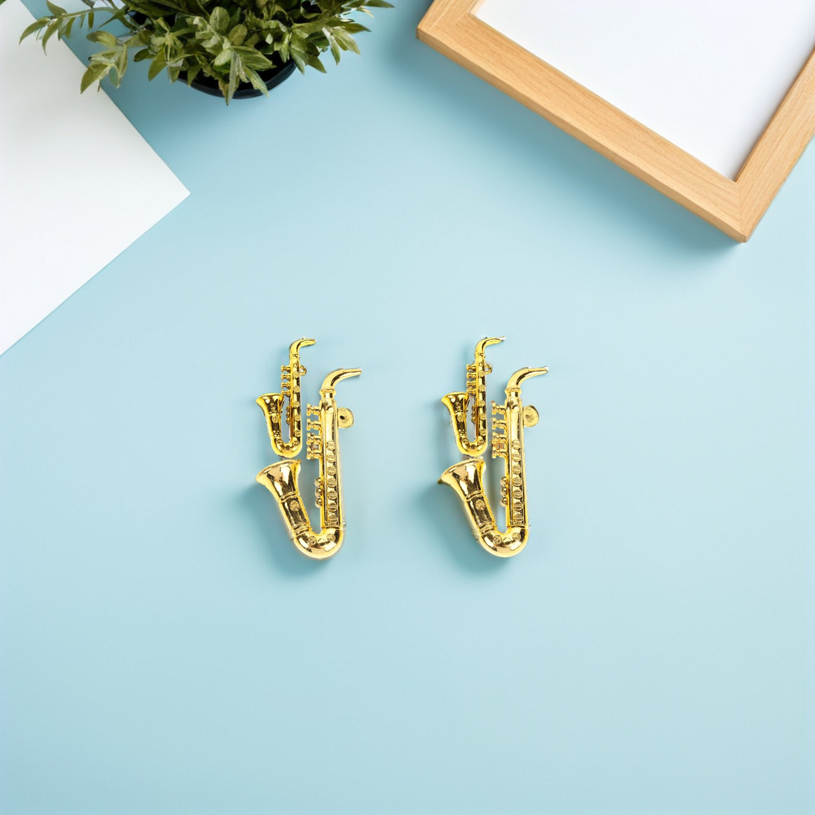 40 Stück Plastik-Saxophon-Weih – Musical Instrument Xmas Ornaments Bewertung und Preis