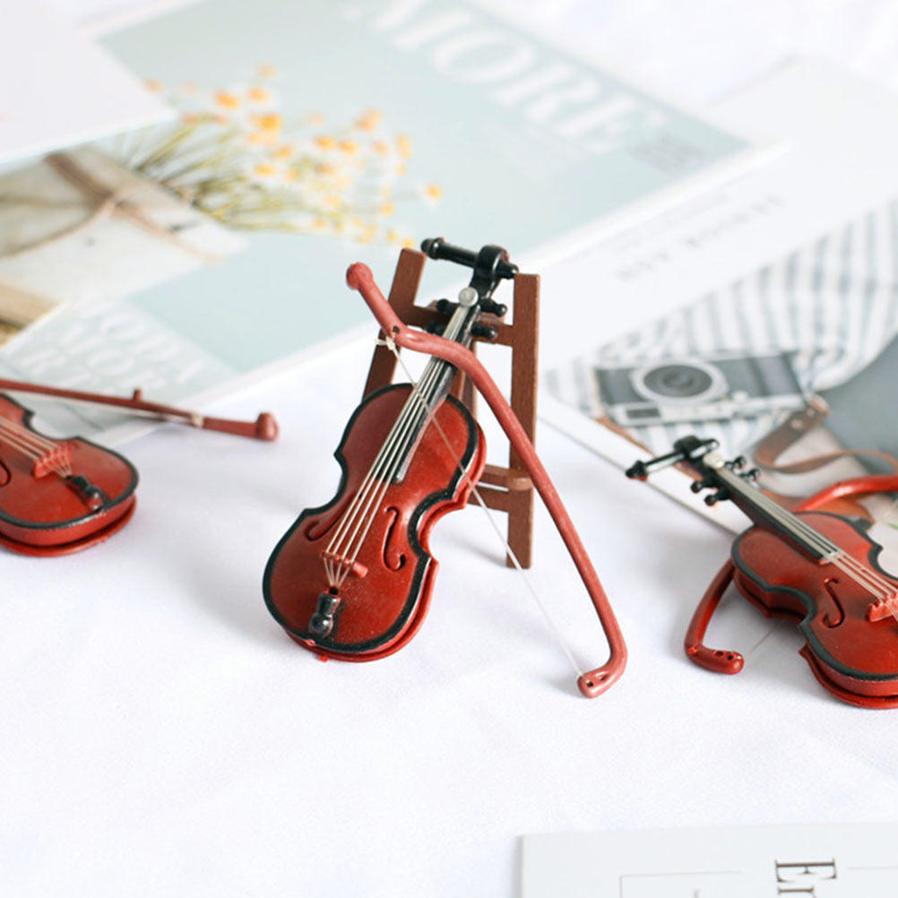 2 Stück Mini-Geigen-Ornamente  – Musical Instrument Xmas Ornaments Bewertung und Preis