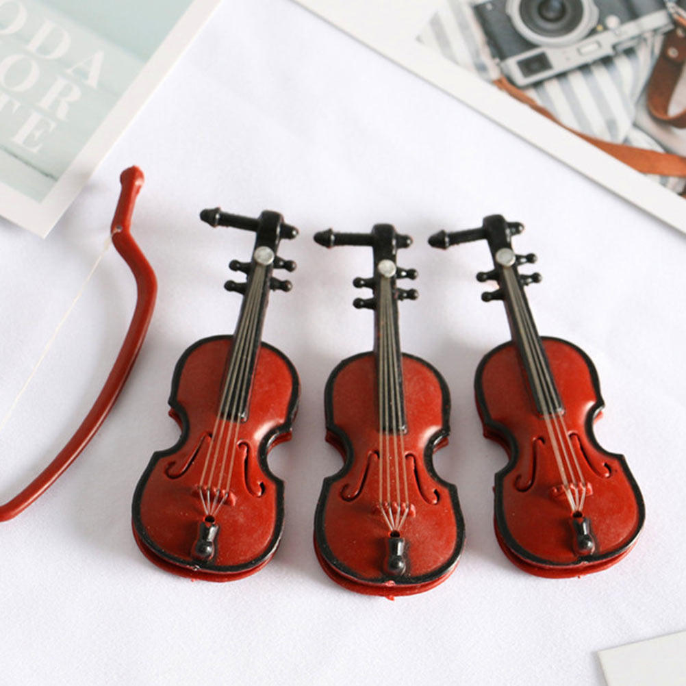 2 Stück Mini-Geigen-Ornamente  – Musical Instrument Xmas Ornaments Bewertung und Preis