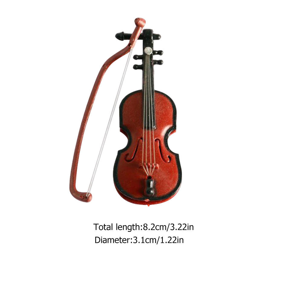 2 Stück Mini-Geigen-Ornamente  – Musical Instrument Xmas Ornaments Bewertung und Preis