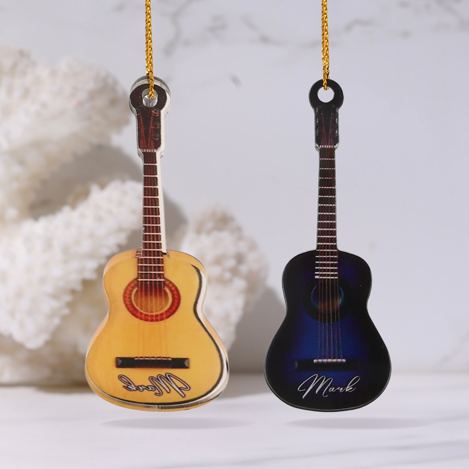 10 Stück Weihnachts-Mini-Gitar – Musical Instrument Xmas Ornaments Bewertung und Preis
