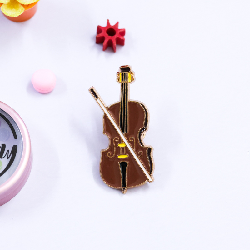 Cartoon Violine Emaille Pin Ab – Musical Instrument Symbols Bewertung und Preis